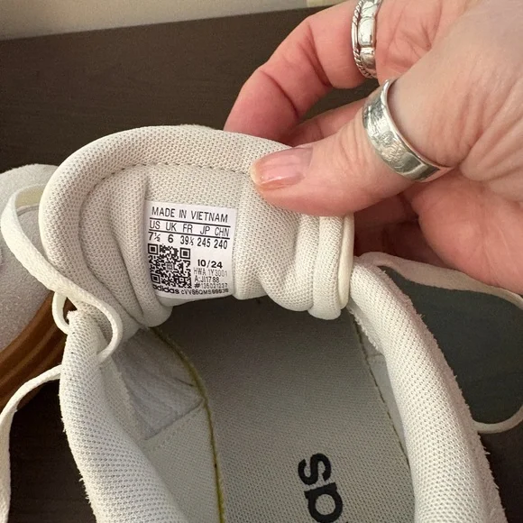 adidas White and Pink Athletic Shoes - Picture 4 of 4